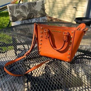 Michael Khors gold studded bag